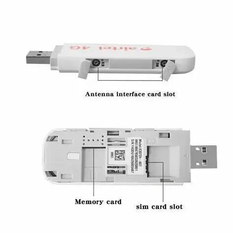 Unlocked Huawei 4G USB Modem E3372h-607 150Mbps LTE USB Dongle with WLAN 2 X 2 MIMO