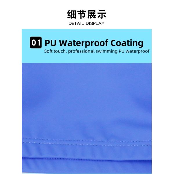 Color Fading Resistant Waterproof Swim Cap Soft for Adults 100% Elasticity