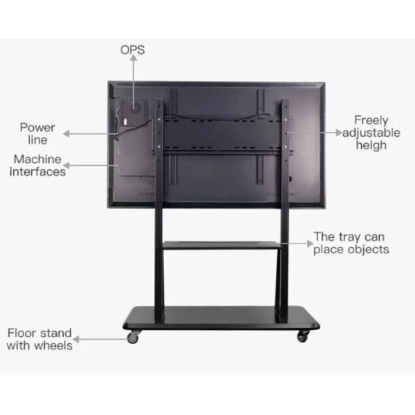 IR Multi Finger Touch Screen Interactive Whiteboard , 4k Lcd Display Monitor