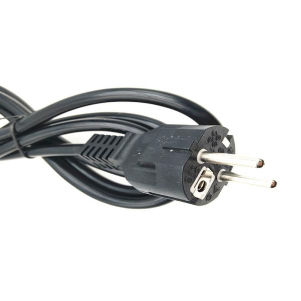 Black Schuko Plug European Power Cord To IEC C13 VDE With 3*1.5mm2 Cable
