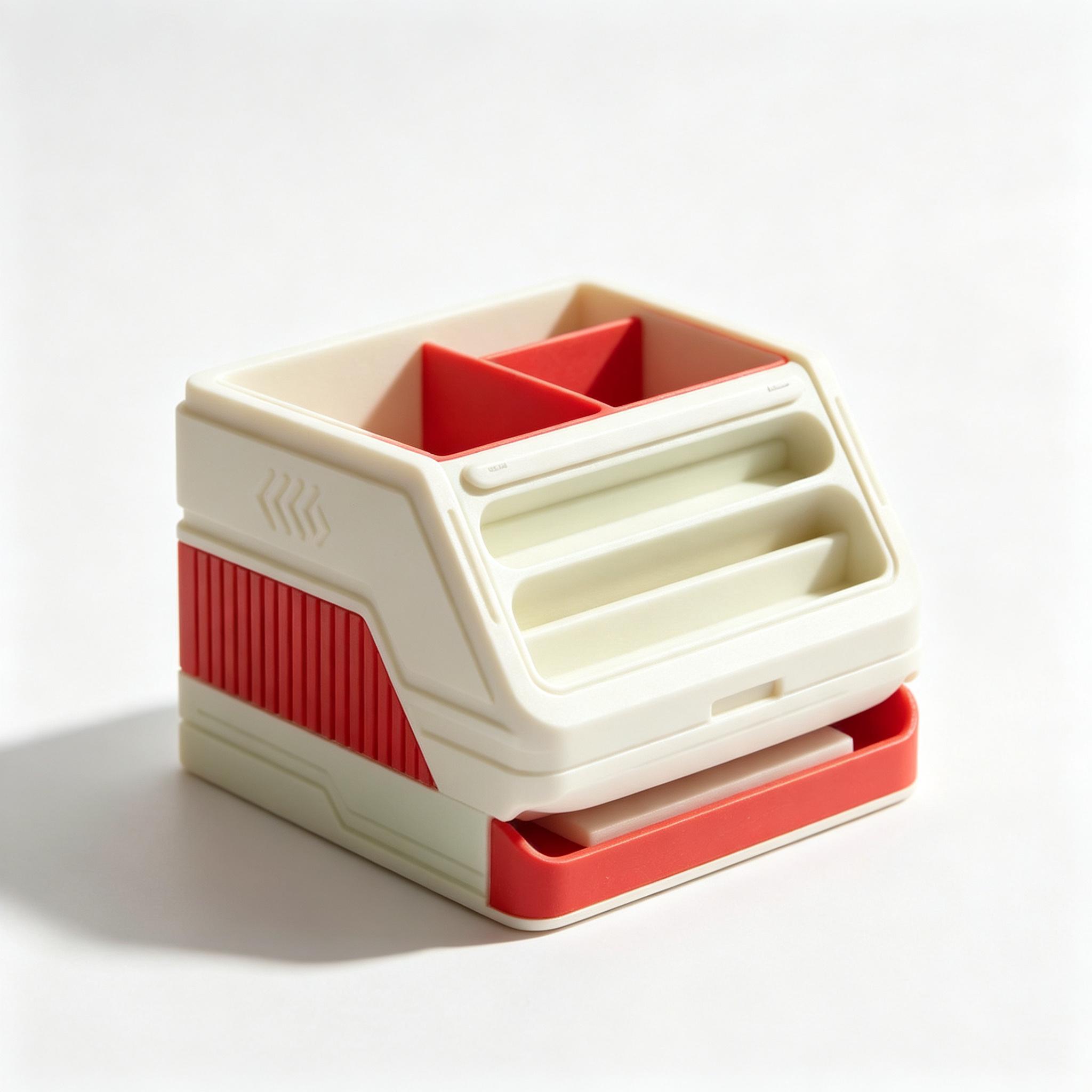 PLA Bio 3D Printed Office Supplies Retro Computer Desk Pen Organizer