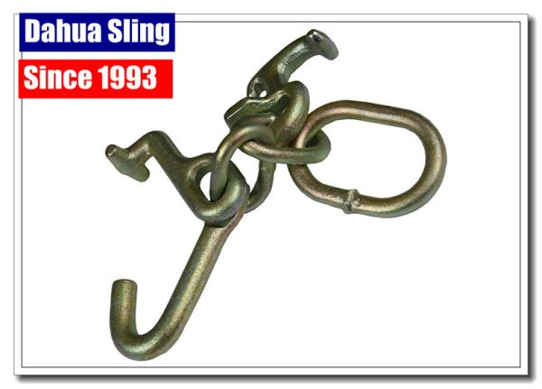 Tow Strap Accessories Steel Ratchet Strap Hooks , Vehicle Tie Down Hooks