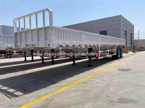 ADR 40/60ton Side Wall Semi Trailer 1310mm Axlebase For Cargo Truck