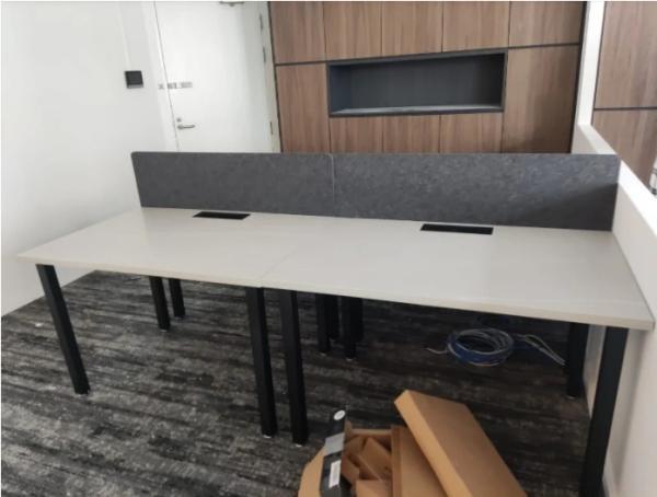 PET Felt 24mm Thickness Desk Acoustic Dividers Customized For Office Privacy