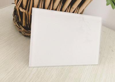 Various Sizes Wardrobe Mirror Glass , Easy Cleaning White Back Painted Glass