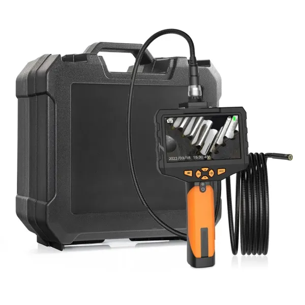 7.6mm Single Lens Industrial Endoscope IP67 Waterproof with 5 Inch IPS Screen