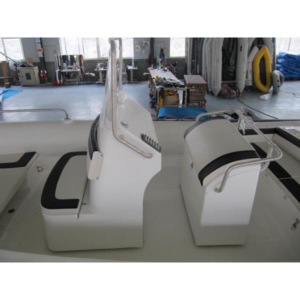 22 Feet Black & Red Inflatable Rib Boat Rib 680 In Fiberglass Hull And Hypalon