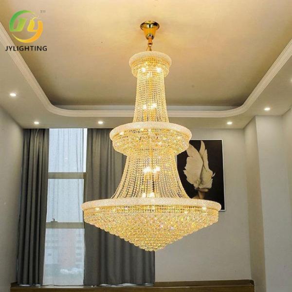 JYLighting Luxury Large LED Chandelier Contemporary Magnificent Crystal Pendant Light for Home and Restaurant