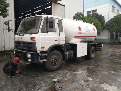 5MT Bobtail Propane Truck , Dongfeng Mobile LPG Bobtail Truck 10000 Liters