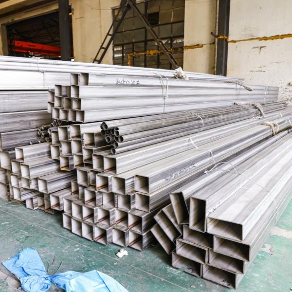 201 304 304L 316L 310S  100*100*5mm SS Square Tube Stainless Steel Square Rectangular Pipe Length 6m  For Building