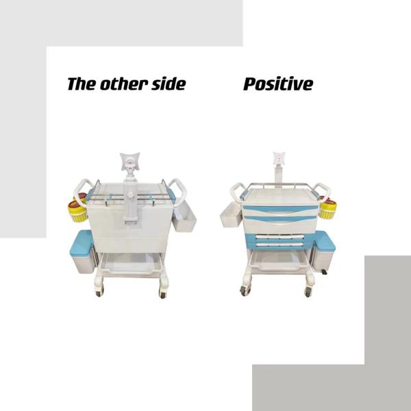 Аварийная тележка доставки лекарства вагонетки медицинского лечения с опционными частями