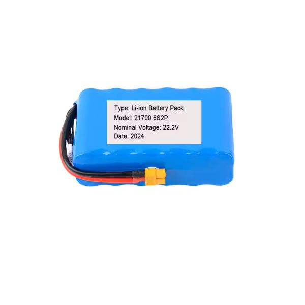 Long Endurance FPV Drone Battery 6S 22.2V 21700 Li Ion Battery Pack 15000‑30000mAh