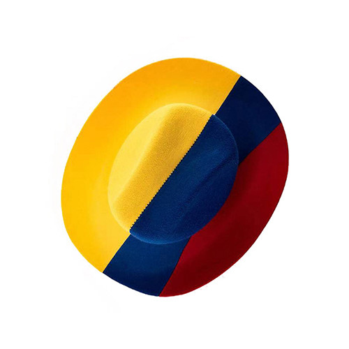 Ковбойская шляпа кубка мира футбола чувствовала шляпу полиции цвета ткани 3 западную