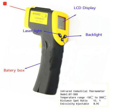 termômetro automático do laser do infravermelho não do contato handheld da seleção do ℃/℉