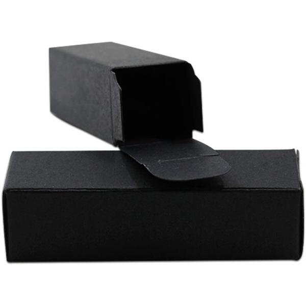 Black Kraft Essential Oil Small Gift Cardboard Cosmetic Perfume Bottle Wrapping Reusable Packaging Cosmetics Paper Box