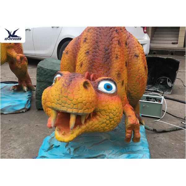 Animatronic Cartoon Realistic Dinosaur Models 2 Meters Long For Children Park Decoration