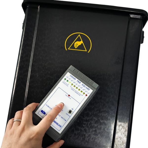 20L / 40L noir plastique antistatique électrostatique salle blanche boîte à outils poubelle