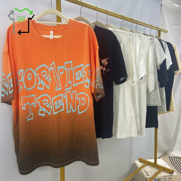 Mixed Styles Used Short Sleeve Second Hand Men Women Cotton T Shirt In Bales