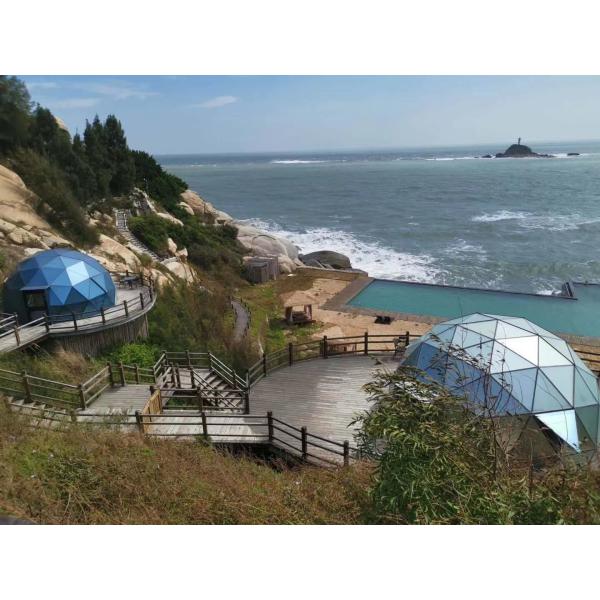 Luxurious Aluminum Frame Ball Glass Dome Tent Star Canopy 3 Meters