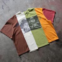 Fabricantes de prendas de vestir Impresión personalizada Dtg Streetwear Patchwork de gran tamaño Coser cortado camiseta de hombres camisetas de caja Camiseta de algodón