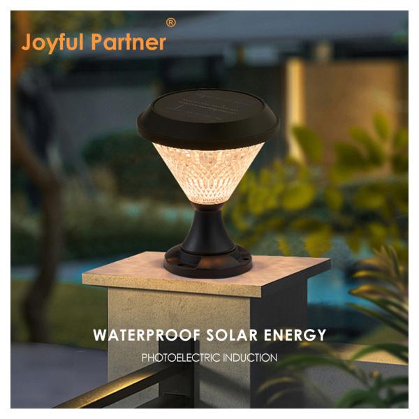Luz solar para jardim exterior Material ABS Epistar SMD DIA 245mm IP65 APP Controlado estilo europeu