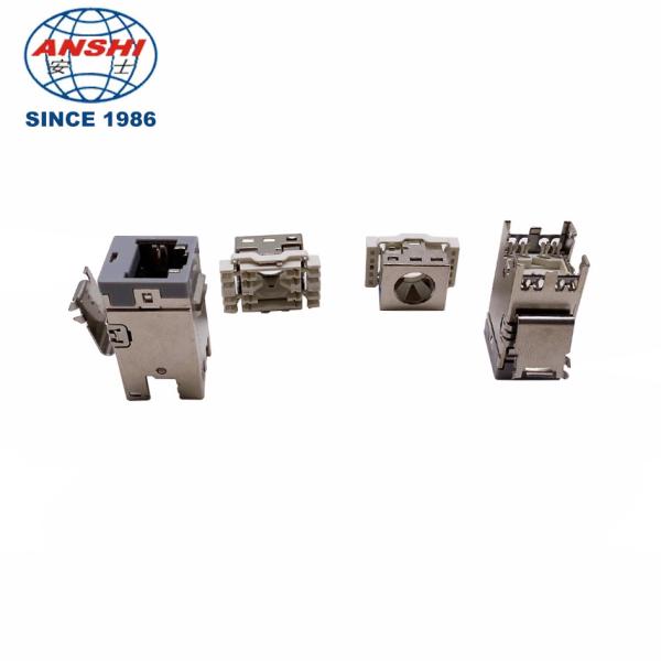 ANSHI AMP-TWIST SLX Series Modular Jack Category 6A Shielded 4 Pair Without Dust Cover