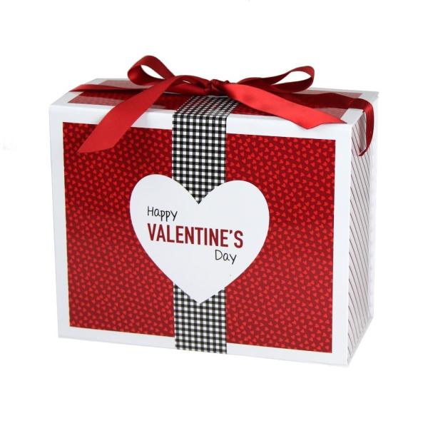 Laser Cut Ribbon Finish Valentine'S Day Gift Box 25.5*12.5*20.5cm