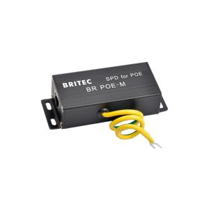 BR-POE-MのイーサネットPoEサージ・プロテクターの電気通信RJ45の避雷器IP10