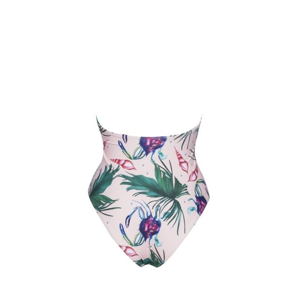 2019 New Plus Size One piece Swimsuit Deep V Swimsuit Women Push up V0001