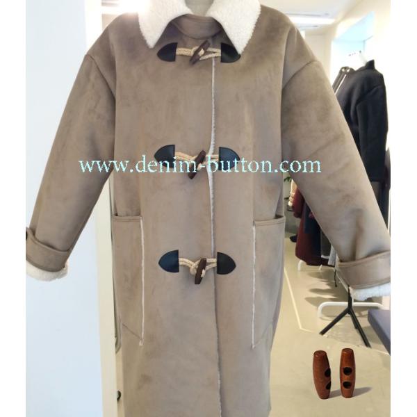 Двойной рычаг отверстия 14L деревянный застегивает для шинели