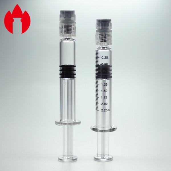 нейтральный замок Луэр шприца боросиликатного стекла 2.25мл для медицинского и косметического