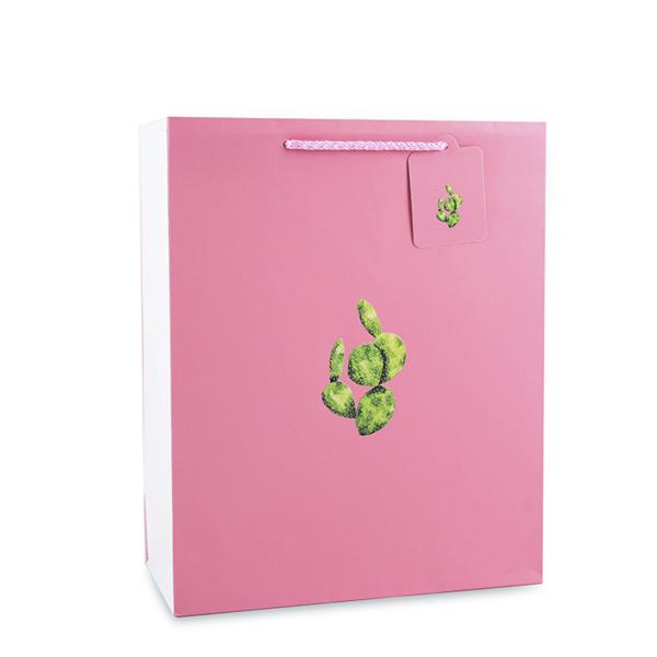 Custom Logo Kid Gift Branded Paper Bags Cute Animal Cartoon Printed