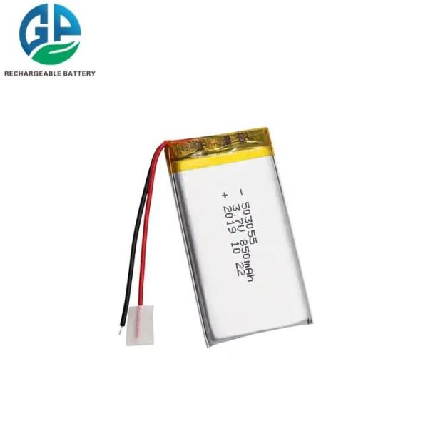KC, MSDS, RoHS aprovado 503055 Bateria recarregável de iões de lítio 3.7v 850mAh Bateria de lítio polímero
