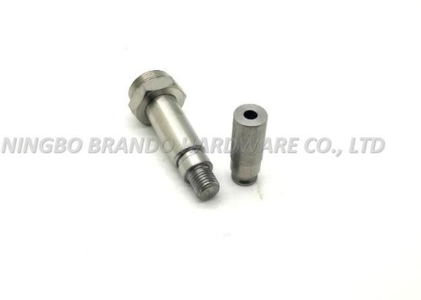 Male Screw Thread Solenoid Stem With Rubber Band Internal Spring Core