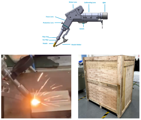 2000W Handheld Single Motor Laser Welding Machine for Welding Aluminum and Carbon Steel