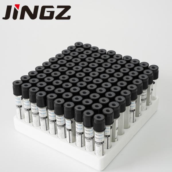 Black Cap 1.6ml 1.28ml Sodium Citrate 3.8% ESR Tube Blood Test Tube