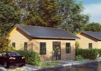 Estándar UE/UA WPC Revestimiento Prefabricado Casas móviles Casas manufacturadas baratas Casas de acero ligero Casa de marco para la venta