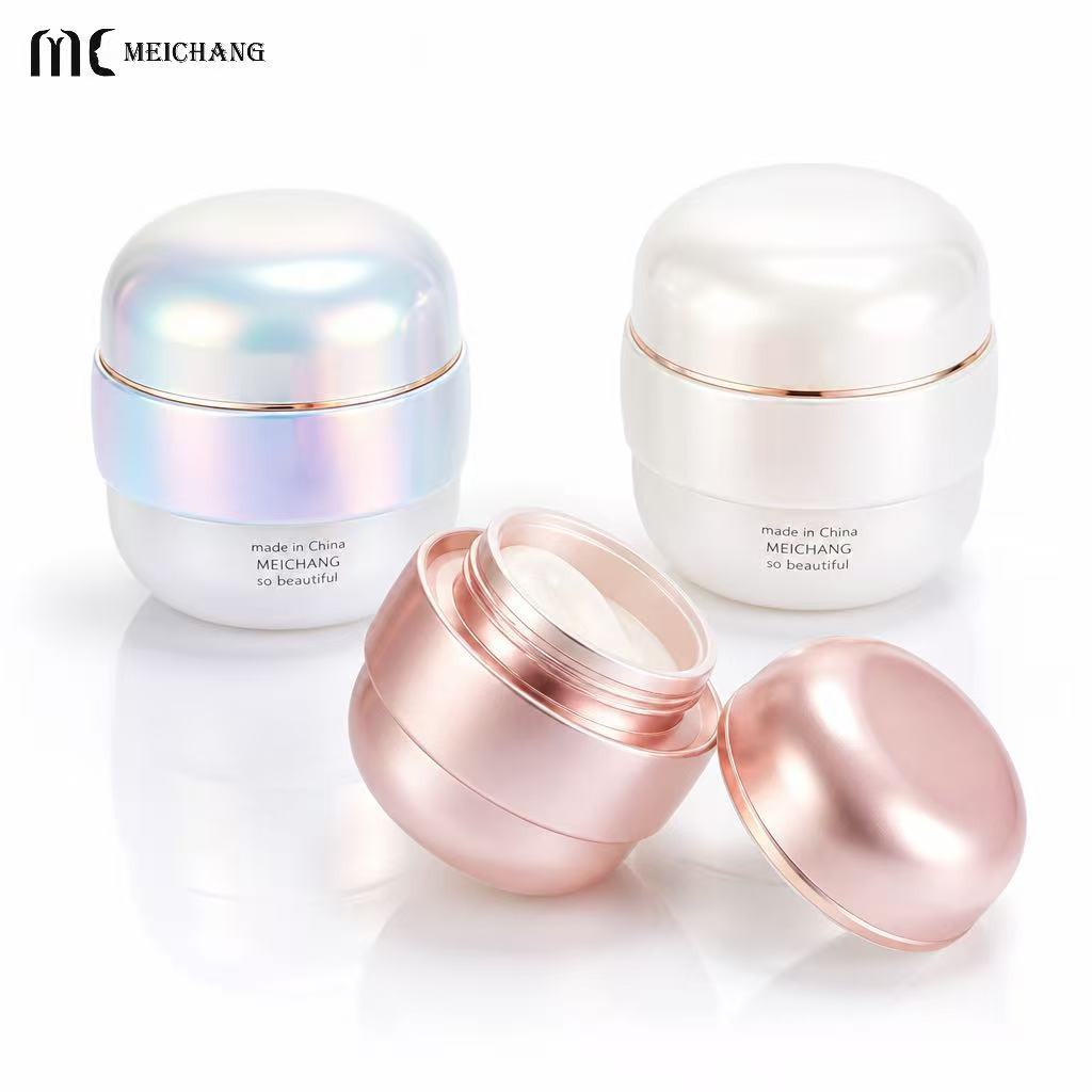 50g Double Wall Ball-Shaped Cosmetic Cream Jar for Premium Skincare Packaging(MC-P-569)