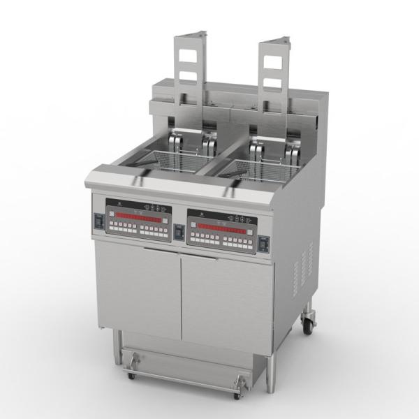 Cnix Máquina de freír eléctrica abierta de alto rendimiento estilo KFC