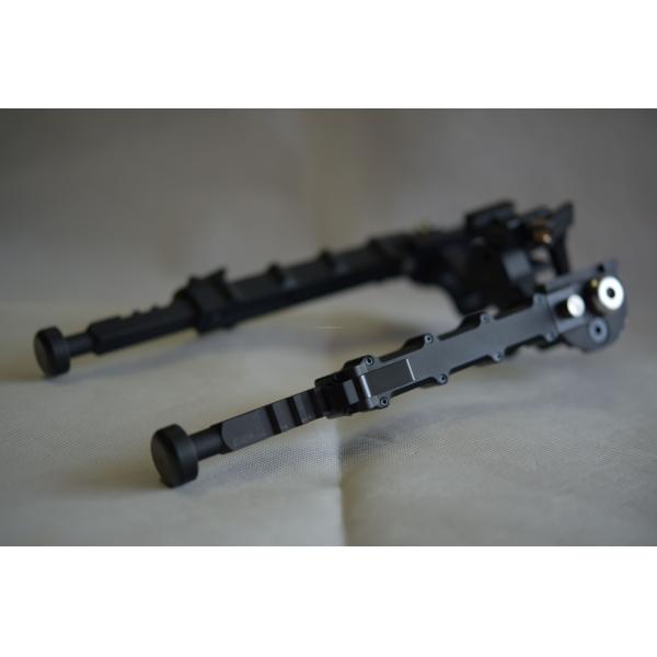 330g Outdoor Tactical Bipod Adjustable 5.5''-8.1'' Height 5 Slots for Versatility