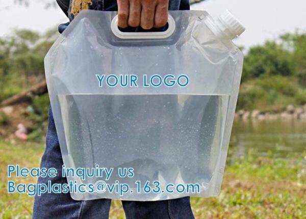 Collapsible Water Container Bag, Storage Jug, Sport Camping Riding Mountaineer, Freezable