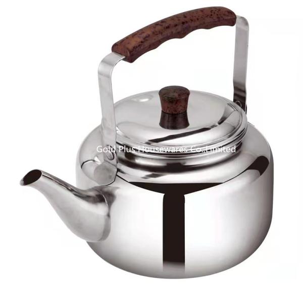 Walmart hot sale stainless steel water kettle 4L classical metal steel stovetop tea kettle whistling kettle