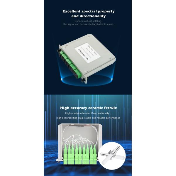Низкий Splitter Plc коробки Abs вносимой потери 1x32 для сетей PON GEPON