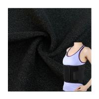 Tecido de spandex de nylon elástico ligado leve de veludo para equipamento de proteção desportiva