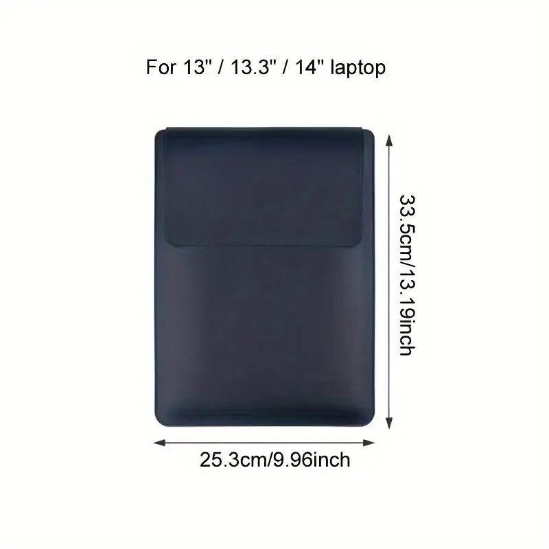 Leather Bag Laptop Mouse Pad 2 in 1 Hand-held Computer Storage Bag Computer Simple Business Bags Covers for 13 14 15