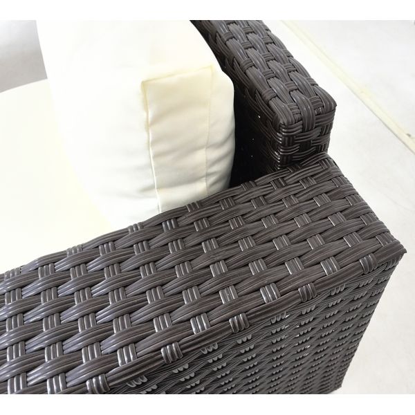 Factory Wholesale Wicker Rattan Outdoor Sectional Sofa Set with Fire Pit Table  Knock Down Patio Furniture Set
