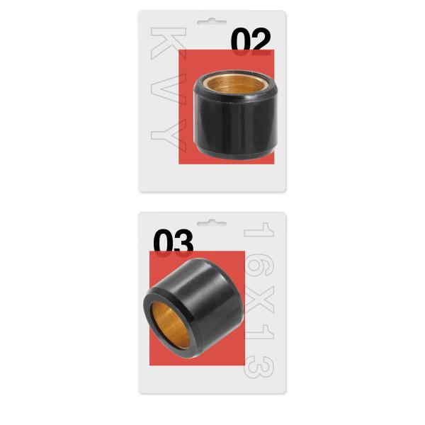16x13mm Rongfafs Motorcycle Copper Roller Kit Variator Weights Pulley 5g for DIO-50C KVY