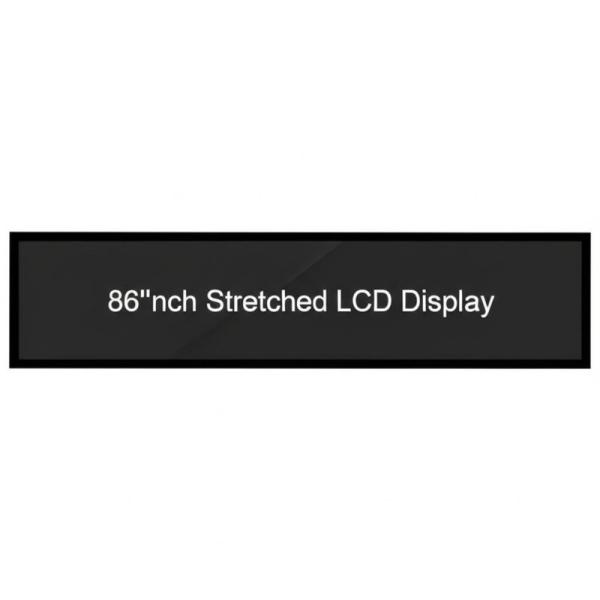 86inch Stretched LCD Display with 1920*1080 Resolution and 400CD/M*2 Brightness for Digital Signage and Bar LCD Screen