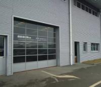 Aluminium à pleine vue en verre givré de porte transparente de garage sectionnel pour la villa