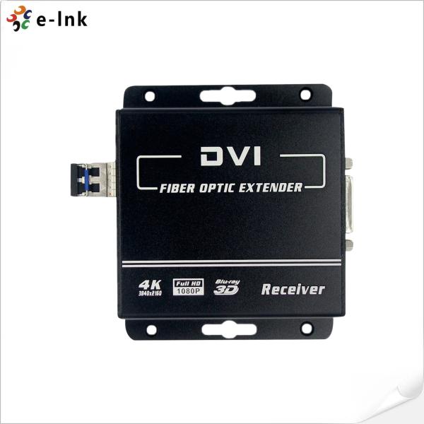 Наполнитель DVI оптического волокна конвертера 4K DVI KVM волокна видео- к оптически конвертеру